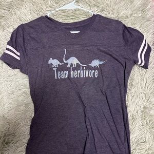 Herbivore Baseball t shirt vegan vegetarian shirt top
